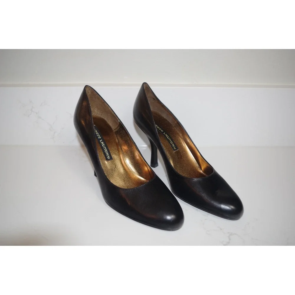 Chinese Laundry‎ Yanni Black Kid Leather Stiletto Pumps Heels Womens Size 8 M